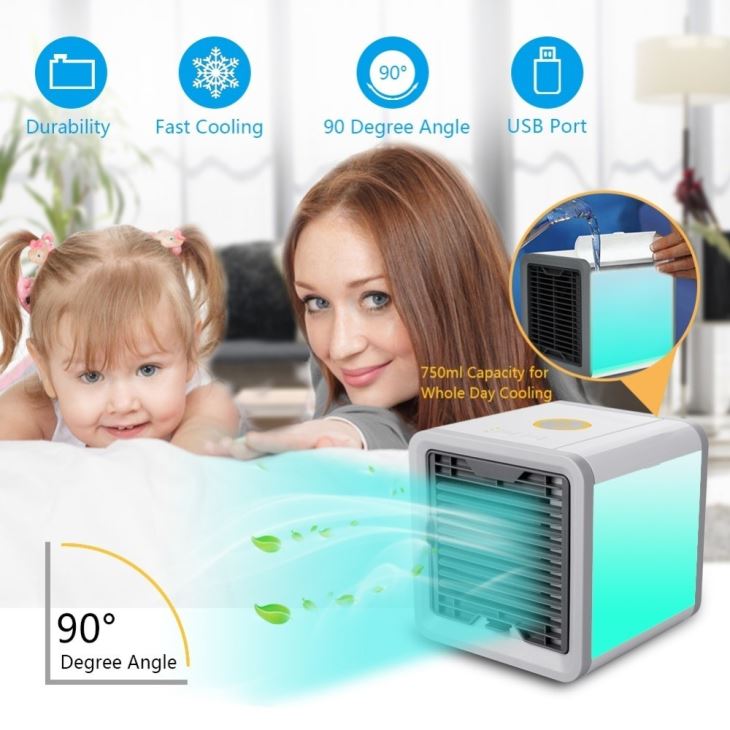 800ML 7 LED Energy Saving Small Air Conditioner Will Not Produce Freon